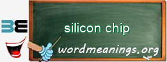 WordMeaning blackboard for silicon chip